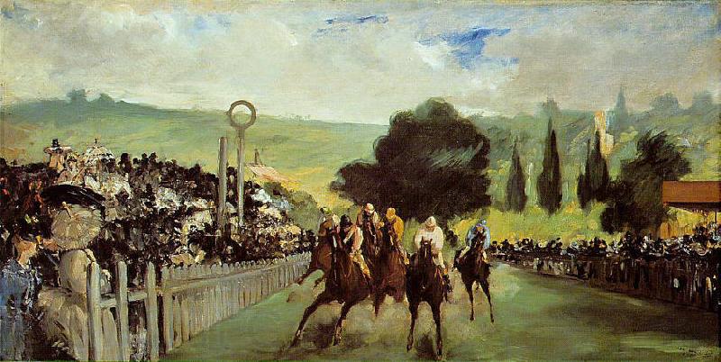 Edouard Manet Course De Chevaux A Longchamp Germany oil painting art